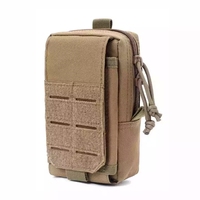 Sac de taille tactique BEARKY MOLLE, accessoires de randonnée décontractés, style vintage, fermeture éclair, EDC, pochette pour téléphone portable, magazine, polyester