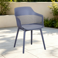 Chaises de salle à manger empilables en plastique de luxe moderne - Ergonomiques, portables et légères pour la maison, le bureau et l'hôtel