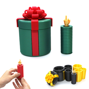 Boîte à farces amusante en forme de vis imbriquées, jouet matriochka imprimé en 3D, idéal pour un cadeau de Noël - Product Image 1