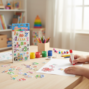 Adesivi colorati Glitter EVA lettera PVC artigianato decorativo fai da te e attività di apprendimento per i bambini - Product Image 3