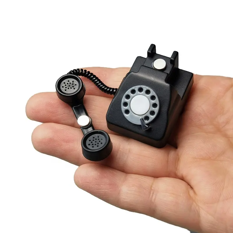 Custom Retro Vintage Hand Dial Telephone Shaped 3D PVC Fridge Magnets