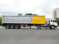 Semi-remorque compacteuse de déchets polyvalente de haute qualité à 3 essieux pour les acheteurs mondiaux, prix usine