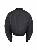 Blouson Bomber Vintage Lavé Coupe-Vent Imperméable 2026 en Gros ODM, Manteau Streetwear Rétro avec Logo Frontal, Étiquette de Marque Personnalisée OEM
