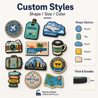 Badge en caoutchouc souple PVC pour valises, appareils photo et bagages – Motif avion – Idéal pour les voyages et les vacances