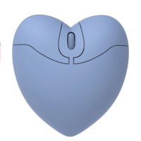 Ratón inalámbrico portátil de 2,4 GHz, ratón 3D bonito para ordenador, ratón inalámbrico Bluetooth, ratón portátil para ordenador portátil, tema de amor
