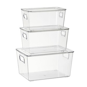 Kích Thước Lớn Thực Phẩm Lưu Trữ <span class=keywords><strong>Box</strong></span> Với Nắp Tủ Lạnh Bảo Quản Lưu Trữ Stackable Trái Cây Và Rau Hộp Lưu Trữ - Product Image 1