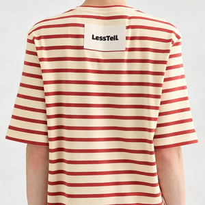 LTD-MT1082 Fabricante Mayorista de Camisetas, Camisetas Vintage de Peso Pesado con Parche Trasero a <span class=keywords><strong>Rayas</strong></span> Teñidas con Hilo para <span class=keywords><strong>Hombre</strong></span> y Mujer - Product Image 1
