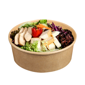Wholesale paper disposable plate bowls noodle soup salad fruit paper cup bowls kraft Manufacturer