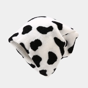 Gorros de invierno personalizados para hombre y mujer con estampado de <span class=keywords><strong>vaca</strong></span> a cuadros con patrón de tablero de ajedrez, gorro de punto suave y cálido, gorro de esquí con calavera holgada - Product Image 5