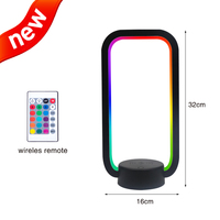 Lampe de bureau intelligente, avec fonction de chargement sans fil, avec télécommande, rvb, couleur changeante, décoration d'intérieur, meilleures ventes,