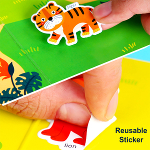 Conception personnalisée impression enfants couverture souple <span class=keywords><strong>bande</strong></span> <span class=keywords><strong>dessinée</strong></span> autocollant amovible collecte livre calme - Product Image 2