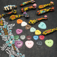 Mini-boutons ronds en résine colorée écologiques à 2 trous de 4 mm pour la décoration artisanale, les vêtements de poupée et les accessoires de couture