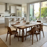 Table et chaises de salle à manger de luxe pour la maison, ensemble de salle à manger confortable pour hôtel, table et chaises de salle à manger pour villa, ensemble de mobilier de salle à manger pour restaurant