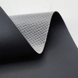 Knitted Backing Artificial Synthetic PVC Leather For Upholstery