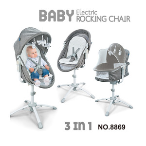 Silla Mecedora Eléctrica para Bebés al por Mayor, Cuna Columpio con Control Remoto y Música, Plegable Automática y Portátil para Recién Nacidos - Product Image 3