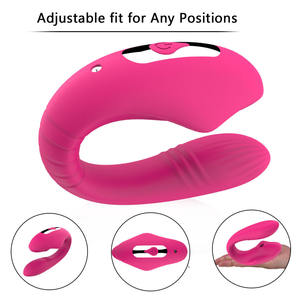 Remote Controlled Wearable <span class=keywords><strong>U</strong></span>-vorm Apparaat Stimulator Lippenstift Vibrerende Slipje Dildo Vagina Vibrator Adult <span class=keywords><strong>Sex</strong></span> Toys Voor Vrouwen - Product Image 2