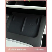 Silikon-Antirutschmatte für Mittelkonsole Kabelloses Ladegerät Innenraumschutz-Zubehör für Tesla Refreshed Model 3 Y