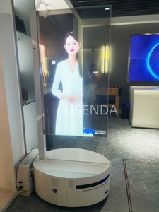 Écran interactif transparent AI de 55 pouces, affichage OLED transparent, signalisation numérique robotisée, 1920*1080, haute transparence - Product Image 2