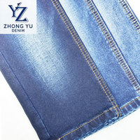 Tissu denim sergé extensible teint en fil, 70% Coton 28% Polyester 2% Spandex, 13.0 oz, grammage lourd, écologique, couleurs personnalisables, pour vêtements