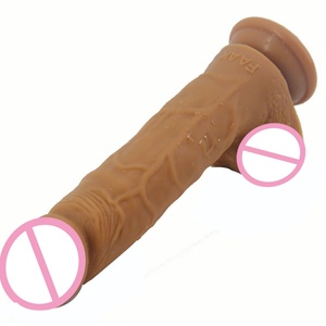 FAAK - Nuevo Dildo Realista de Silicona Dorada con Ventosa, Pene Fetiche, Juegos para Adultos, Masturbación - Product Image 5