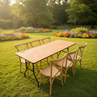 Chaise empilable moderne en bois d'orme massif à dossier croisé, idéale pour conférences, églises, mariages, restaurants, cafés, hôtels et événements extérieurs – Offre Spéciale