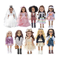 Poupées de mode de haute qualité 18 pouces réel réaliste poupée jouet 46CM fille poupée afro-américaine meilleur anniversaire cadeaux de noël pour fille