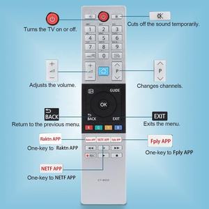 交換用リモコン CT-8533 東芝スマート LED テレビ 32D3864DB 32L2863DB 32W3863DB 32W3864DB 32L3863DB 32W2863DB に対応 - Product Image 2