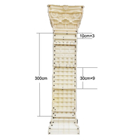 Moule en plastique ABS pour colonne extérieure, design carré, pour béton, haute résistance, pour armatures, moulage par injection plastique, marque Reazone, pour extérieur