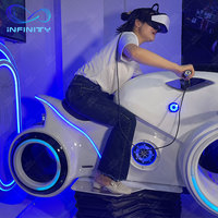 9D Moto VR Jeu D'arcade VR Thunder Moto Jeux De Voiture Motion Exercise Equipment Driving Racing Simulator À Vendre Them Park