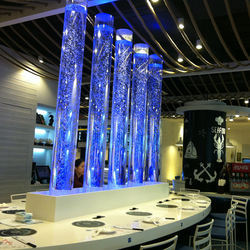 Tùy chỉnh thực hiện tầng thường vụ cột với đèn <span class=keywords><strong>LED</strong></span> trang trí Nước bong bóng Ống Đối với trang chủ khách sạn biệt thự phòng trang trí - Product Image 2