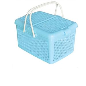 Cesta de Plástico para Compras de Supermercado Personalizada al por Mayor con Tapa - Product Image 4