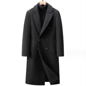 <span class=keywords><strong>Manteau</strong></span> long en <span class=keywords><strong>laine</strong></span> pour <span class=keywords><strong>homme</strong></span>, double boutonnage, au-dessus du genou, épais, pour l'automne <span class=keywords><strong>et</strong></span> l'hiver - Product Image 3