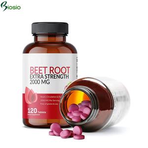 Herb Spot Vente en gros Circulation santé Supplément nitrique Comprimés d'extrait de racine de betterave biologique rouge - Product Image 2