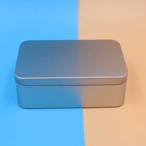 <span class=keywords><strong>Scatola</strong></span> Piccola Rettangolare in <span class=keywords><strong>Latta</strong></span> Argentata per Confezionamento Tè e Uova All'ingrosso Piccole Scatole in Metallo Senza Stampa per Alimenti e Regali - Product Image 2