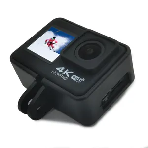 Premium kalite pro tip 4K 60FPS spor eylem kamera taşıma çantası ile dokunmatik ekran EIS anti-shake WiFi uzaktan kumanda