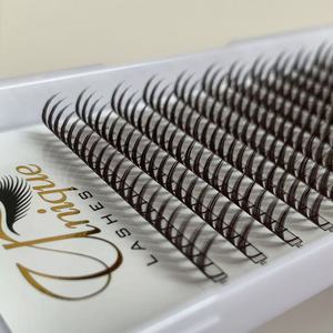 Brand New Dark Brown Laser Imprimé Pyramide Pointes Fans CC Curl <span class=keywords><strong>Anime</strong></span> Chunky Spikes Extensions de Cils pour Bold Spiky Lash Looks - Product Image 4