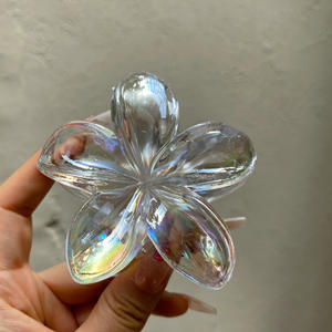 Ensemble <span class=keywords><strong>de</strong></span> pinces à cheveux <span class=keywords><strong>fleur</strong></span> <span class=keywords><strong>d</strong></span>'oeuf violet Bauhinia pince requin pour tête arrière accessoires pour cheveux <span class=keywords><strong>de</strong></span> fille en plastique résine - Product Image 4