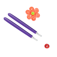 Kit d'outils de quilling en papier à fente de 6 pièces, différentes tailles, aiguilles à friser roulantes, stylos à quilling, papier, artisanat