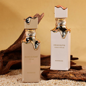 Flacon pulvérisateur en verre de 100 ml avec bouchon carré, flacons de parfum en verre de luxe de conception arabe avec bouchon personnalisé - Product Image 5