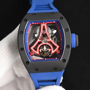 Reloj Mecánico Automático de Lujo con Cristal de Zafiro, Resistente al Agua, con Reserva de Marcha, Correa de 24 mm, Caja de Cerámica y Correa de Caucho - Product Image 2