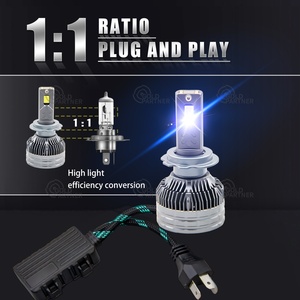 2025 New R30 230 Wát 50000lm CANBUS Xe <span class=keywords><strong>LED</strong></span> Đèn pha Bóng đèn cho xe Hb3 9005 HB4 9006 9012 H1 H3 H4 H7 H11 H13 <span class=keywords><strong>LED</strong></span> ánh sáng - Product Image 5