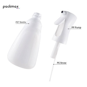 Botella de spray de espuma negra de plástico de 500 ml de nuevo diseño para limpieza del hogar con pulverizador de espuma. - Product Image 4