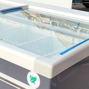 Congélateur coffre commercial à 2 portes avec dégivrage manuel et refroidissement direct, porte coulissante supérieure, pour supermarché et aliments surgelés - Product Image 3