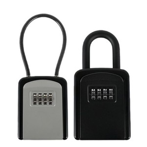 Aluminum Alloy Combination <b>Lock</b> <b>Box</b> 130mm X 35mm With 4-Digit Dial For Construction Site And Hotel Use - Product Image 1