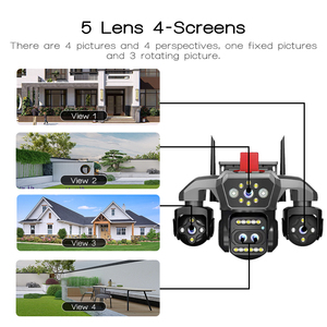 Cámara <span class=keywords><strong>IP</strong></span> PTZ 4G/Wifi OEM Personalizable de 8MP POE con IA, Detección Humana, Visión Nocturna en Color, Cámara de Seguridad Inalámbrica CCTV para Oficina - Product Image 4