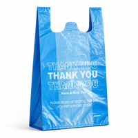 Sac en plastique HDPE blanc personnalisé avec logo, à soufflets latéraux, recyclable, écologique, imperméable et imprimé, vente en gros