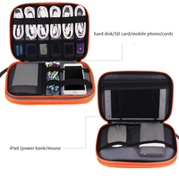 Sac de rangement électronique double couche en gros pour voyage, étui de rangement pour câbles, chargeurs de tablette, batteries externes et accessoires technologiques