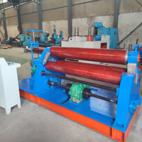 Machine à rouler les tôles en acier W11 - 12 * 1500, manuelle, à 3 rouleaux, avec un bon prix