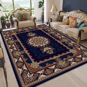 廉价可洗防滑毛毡，带圆点背衬柔软波斯传统地毯聚酯3d印花客厅地毯/ - Product Image 1