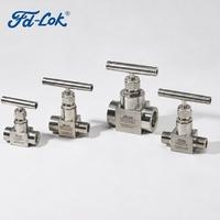 Vanne à aiguille haute pression V8 10000 PSI en acier inoxydable 316, tige non rotative, monobloc, testée pour la tenue des fuites, pour l'huile et le gaz, Fabricant OEM ODM, Direct Usine